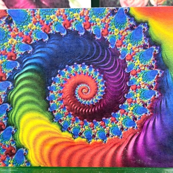 Kitchen Refrigerator Magnet Bundle Handmade Lot of 9 Peace Love Rainbow Flowers - Picture 6 of 11